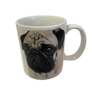 PUG Coffee Mug Tea Cup Dog Fawn Mutt Animal Portrait 4" Fiddlers